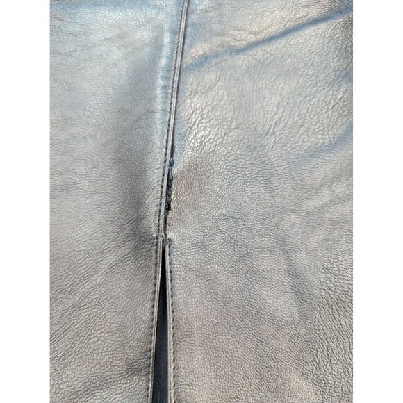 TOPSHOP Faux leather black mini skirt NWOT SIZE 4 - Picture 3 of 5
